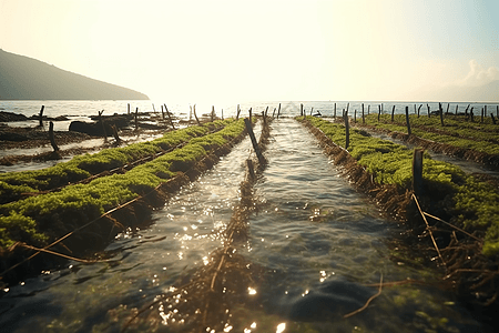 地热海藻农场图片
