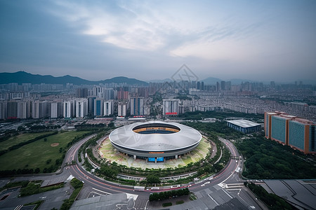 体育场馆建筑地标图片