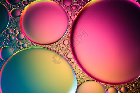 五颜六色的气泡抽象背景背景图片