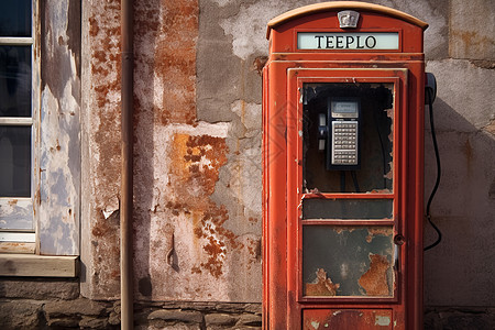 复古电话亭复古的电话亭背景