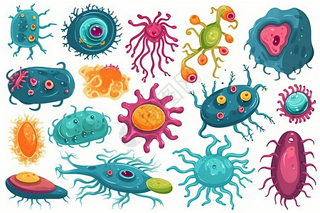各种不同的病毒图片