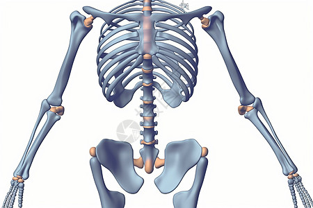 胸廓人体骨骼设计图片