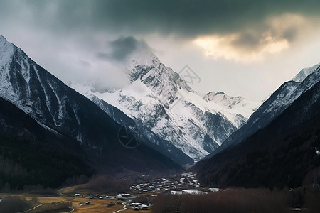 最美的自然雪山风光图片