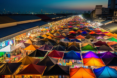 街头夜市图片