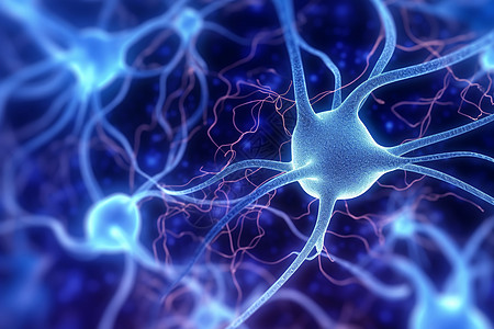 神经发射器受体大脑神经元连接设计图片