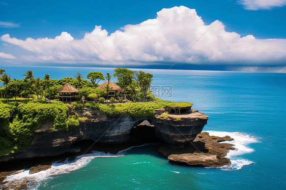 碧海蓝天海岛风景图片