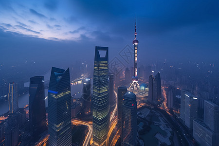 夜晚城市风景图片