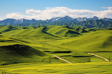 草原唯美风光背景图片