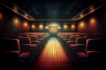 剧院里的座位插图图片