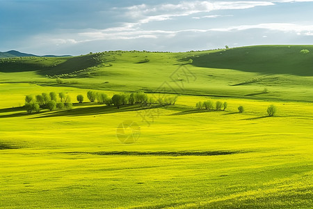 春天的乌兰布通草原图片