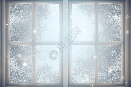 冰冻的窗户背景图片