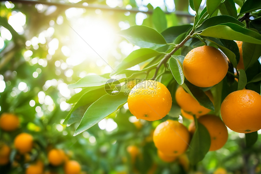 果园里的橙子图片