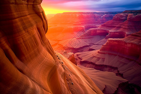 日落时分的大峡谷图片