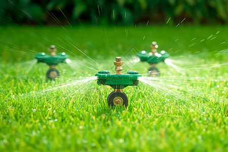 花园自动灌溉系统图片