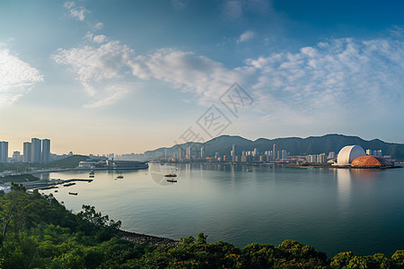 海滨城市风景图片