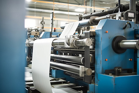 印刷工厂的机器图片