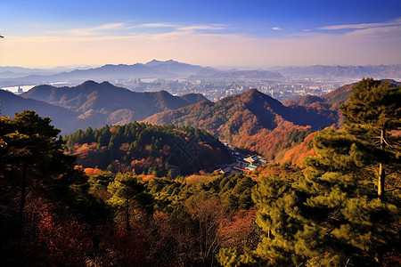 秋天的山景图片