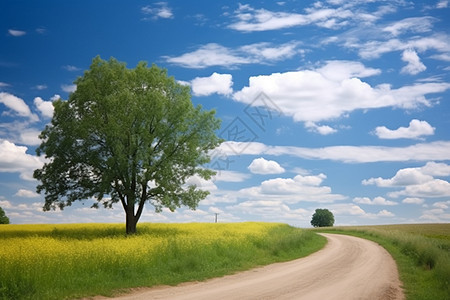 乡村的道路图片