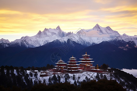 美丽的山脉风景图片