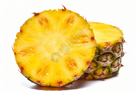 美味的菠萝营养多汁菠萝片高清图片
