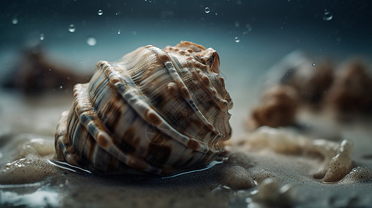 海洋里的贝壳图片
