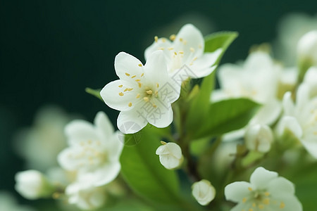 绽放的茉莉花图片