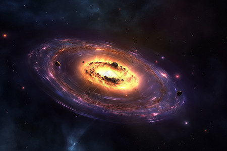 宇宙太阳宇宙星河黑洞展示背景