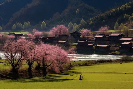 美丽的乡村景象图片