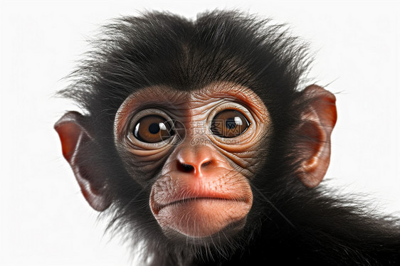 猴子头部皮毛图片