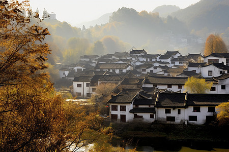 山间旅游景区自然景观图片