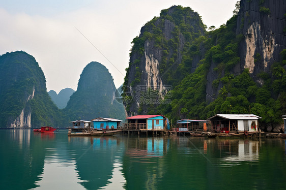 夏季度假区的自然景色图片