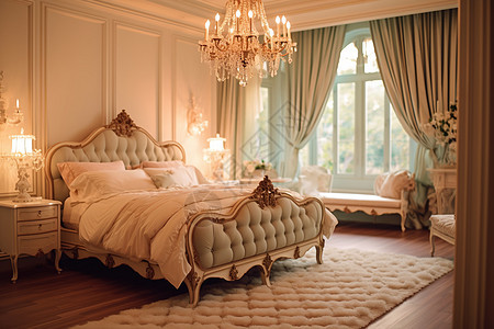 浪漫优雅的卧室图片