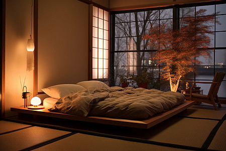 日式风格的卧室图片