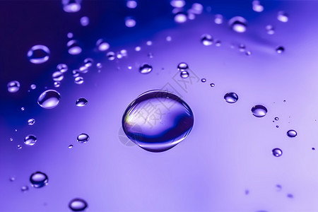 抽象水滴紫色背景图片