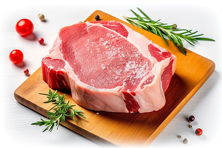 准备烹饪的肉类食材图片