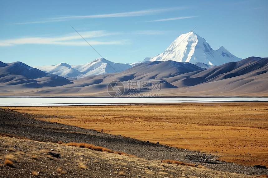 美丽的西藏雪山图片