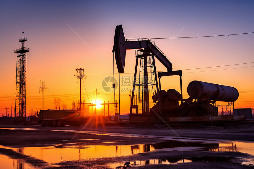 原油的开采高清图片下载-正版图片600205142-摄图网