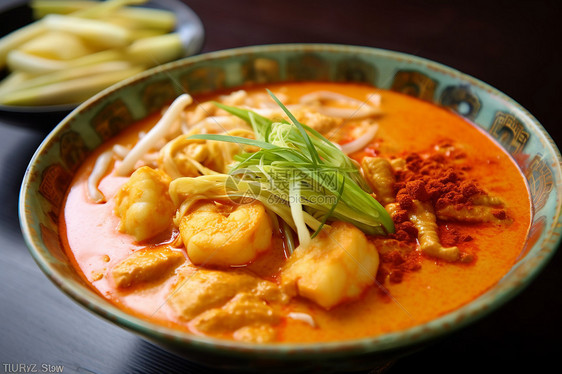马来西亚咖喱汤图片