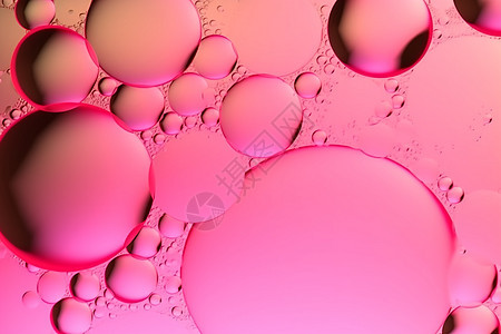 粉色透明的气泡图片