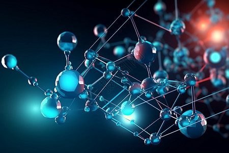 分子结构科学背景背景图片