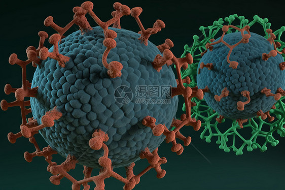 抽象的病毒概念图片