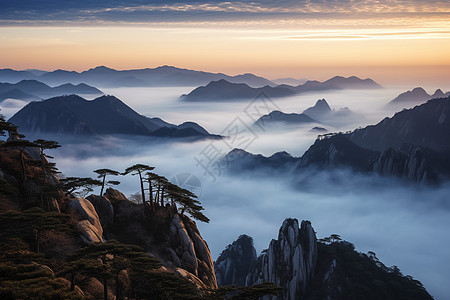 黄山的风景图片