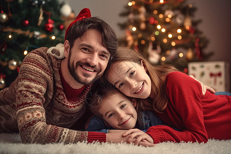 庆祝圣诞节的家人图片