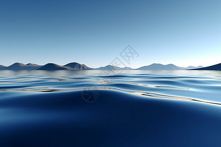 3d平静的湖泊图片