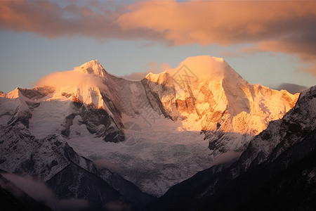 雪山的唯美风景图片