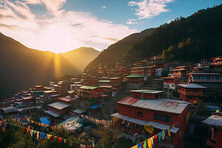 群居房屋图片