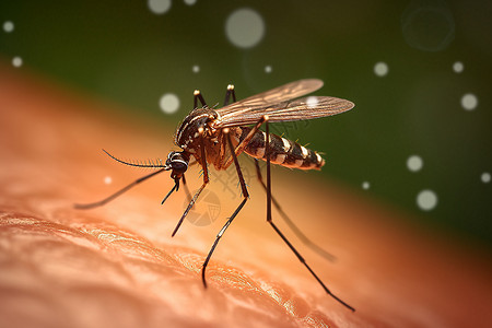 吸血的蚊子有毒飞行节高清图片