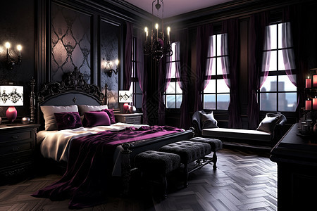 华丽的的卧室图片