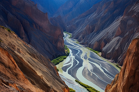 红山大峡谷图片