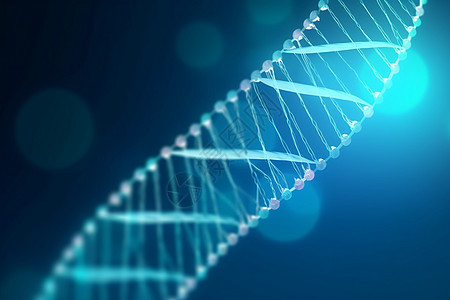 抽象扭曲DNA链背景图片